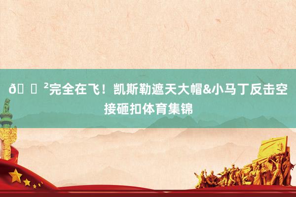😲完全在飞！凯斯勒遮天大帽&小马丁反击空接砸扣体育集锦