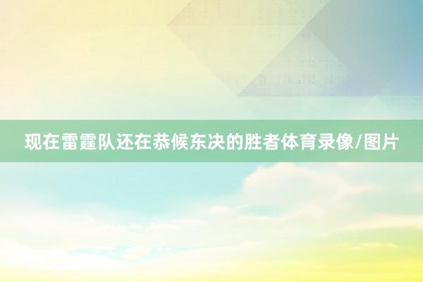 现在雷霆队还在恭候东决的胜者体育录像/图片