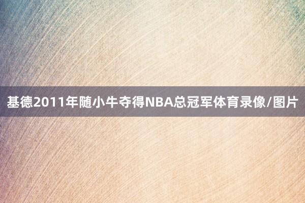基德2011年随小牛夺得NBA总冠军体育录像/图片