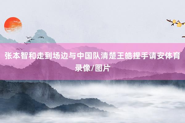 张本智和走到场边与中国队清楚王皓捏手请安体育录像/图片