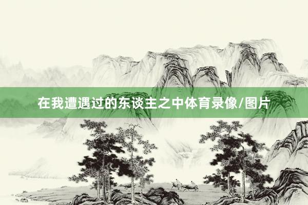 在我遭遇过的东谈主之中体育录像/图片