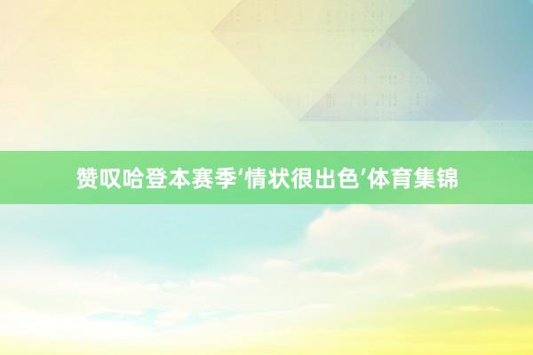 赞叹哈登本赛季‘情状很出色’体育集锦