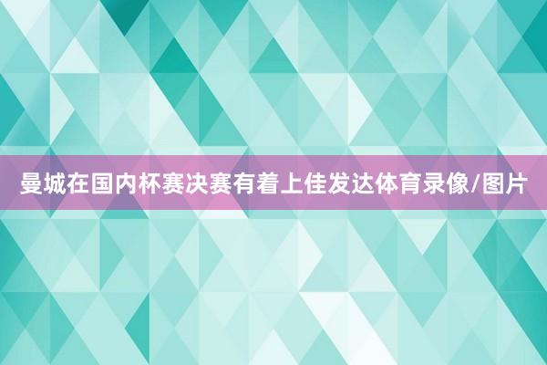 曼城在国内杯赛决赛有着上佳发达体育录像/图片