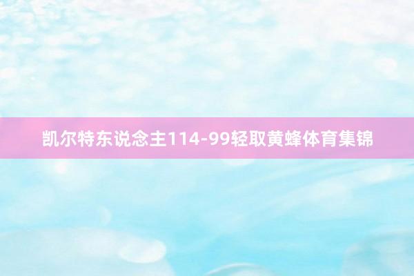 凯尔特东说念主114-99轻取黄蜂体育集锦