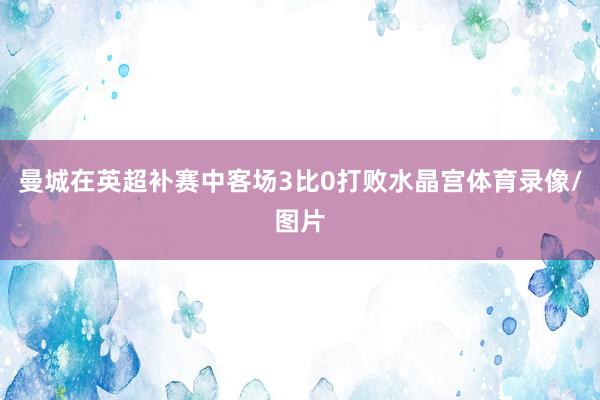 曼城在英超补赛中客场3比0打败水晶宫体育录像/图片
