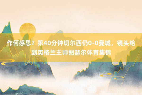 作何感思？第40分钟切尔西仍0-0曼城，镜头给到英格兰主帅图赫尔体育集锦