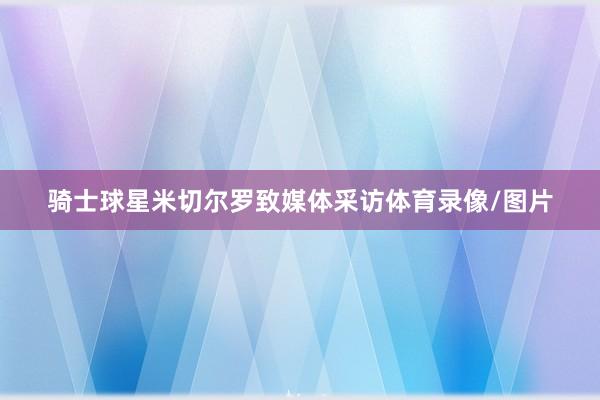骑士球星米切尔罗致媒体采访体育录像/图片