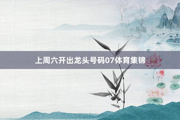 上周六开出龙头号码07体育集锦